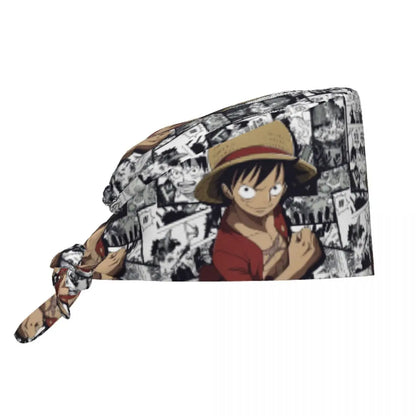 One Piece Skull Scrubs Cap