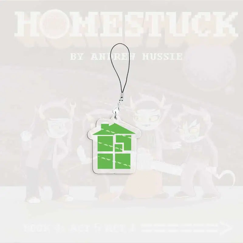 Cute Acrylic Homestuck Mobile Phone Charms Dave Strider John Egbert Karkat Small Pendant Phone Chain Keychain Fans Friends Gifts