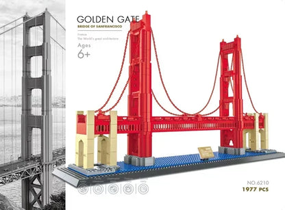 MOC World Famous Architecture Edifice Opera House Building Blocks Villa Savoye Bridge Tower Toy Children Birthday Christmas Gift