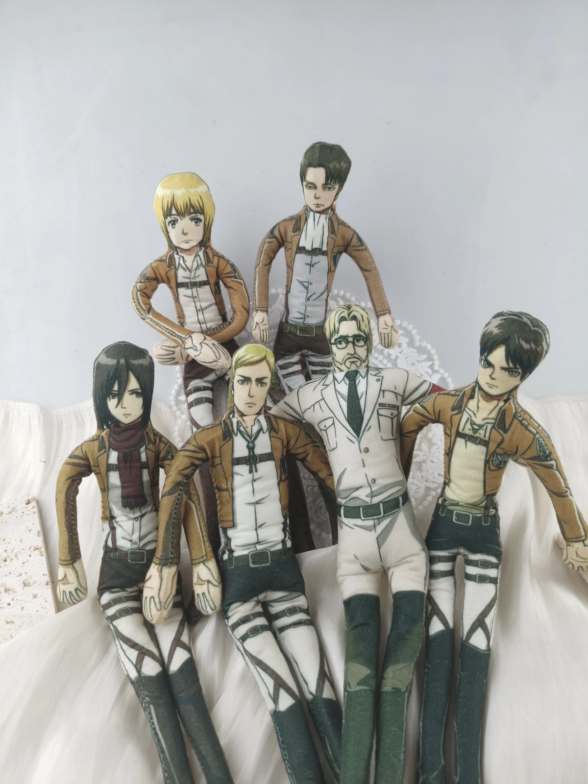 Anime Attack On Titan Poseable Wire Doll Bendable Character Figure Eren Mikasa Armin Ornament Manga Fan Collectible Gift