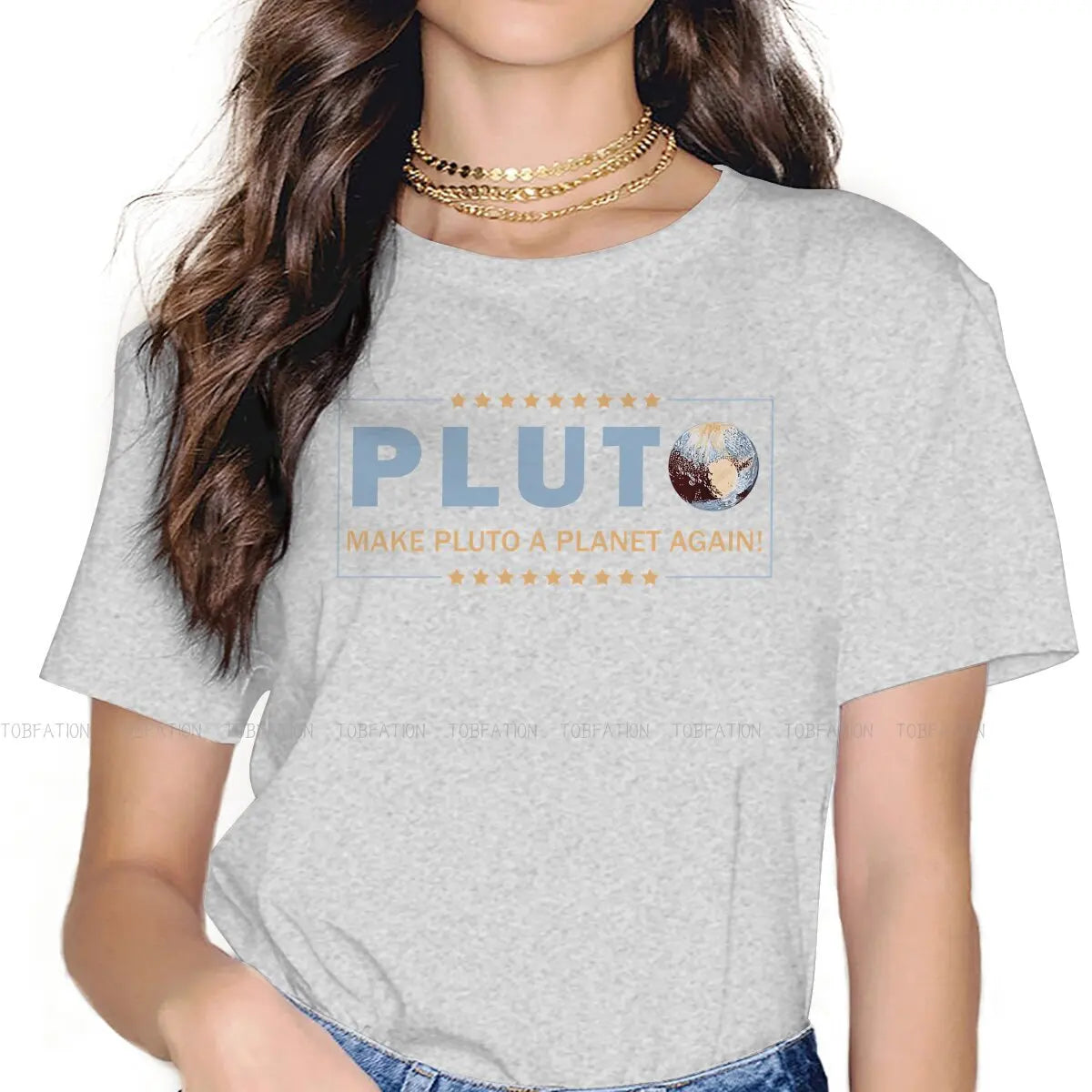 Make A Planet Again Pluto Oversized T-Shirt