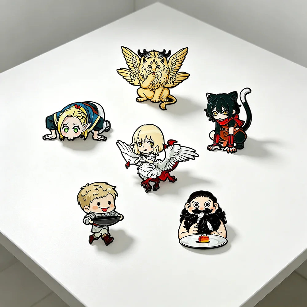 Dungeon Meshi Enamel Pins