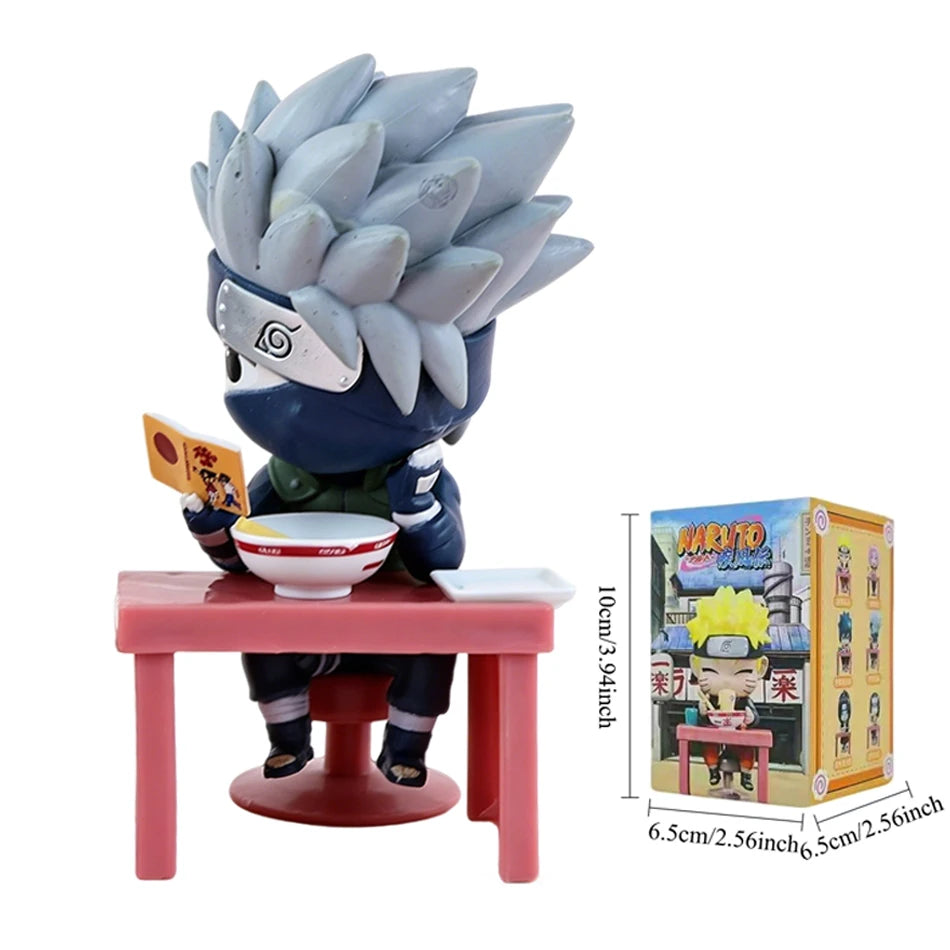Anime New In Stock  Naruto Breeze Ramen Lamian Noodles Theme Blind Box Handmade Ornament Gift Naruto Sasuke Model Toys