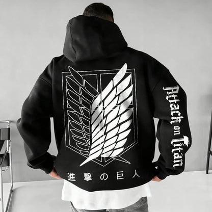 Attack on Titan Hoodie Sweatshirt Men Women Anime Graphic Jacket Casual Streetwear Cosplay Fashion Cotton Pullover winter new