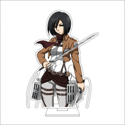 16CM Anime Attack on Titan Cosplay Acrylic Figure Stand Plate Ymir Sasha Braus Conny Springe Ornaments Gifts