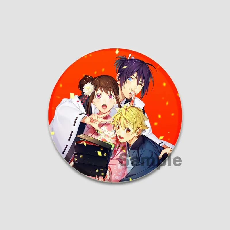 Anime Noragami Brooch Pin Cosplay Yato Yukine Cute Cartoon Badges
