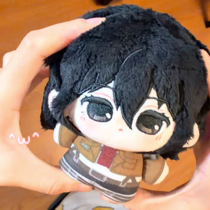 Anime Attack on Titan Fan-Made 10cm Plush Dolls & Keychains - Levi, Hange, Eren, Mikasa - Anime Stuffed Figure Pendant Gift