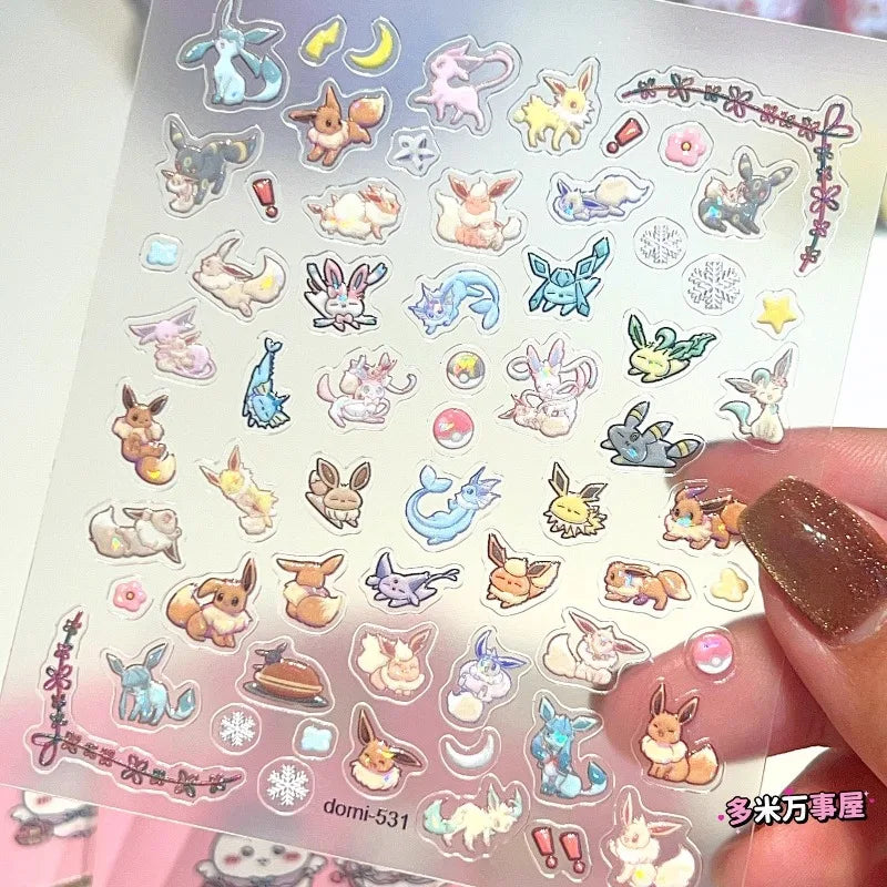 Pokémon Eeveelution Nail Stickers