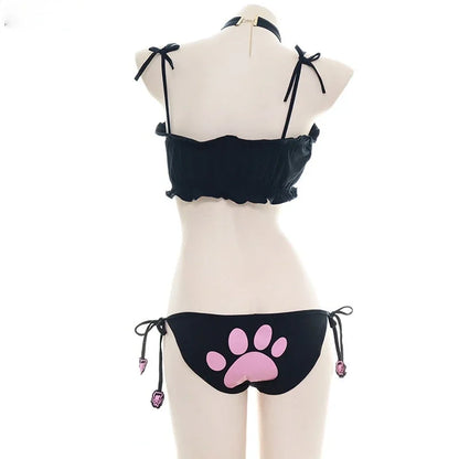 Anime Girl Cat Paw Bikini