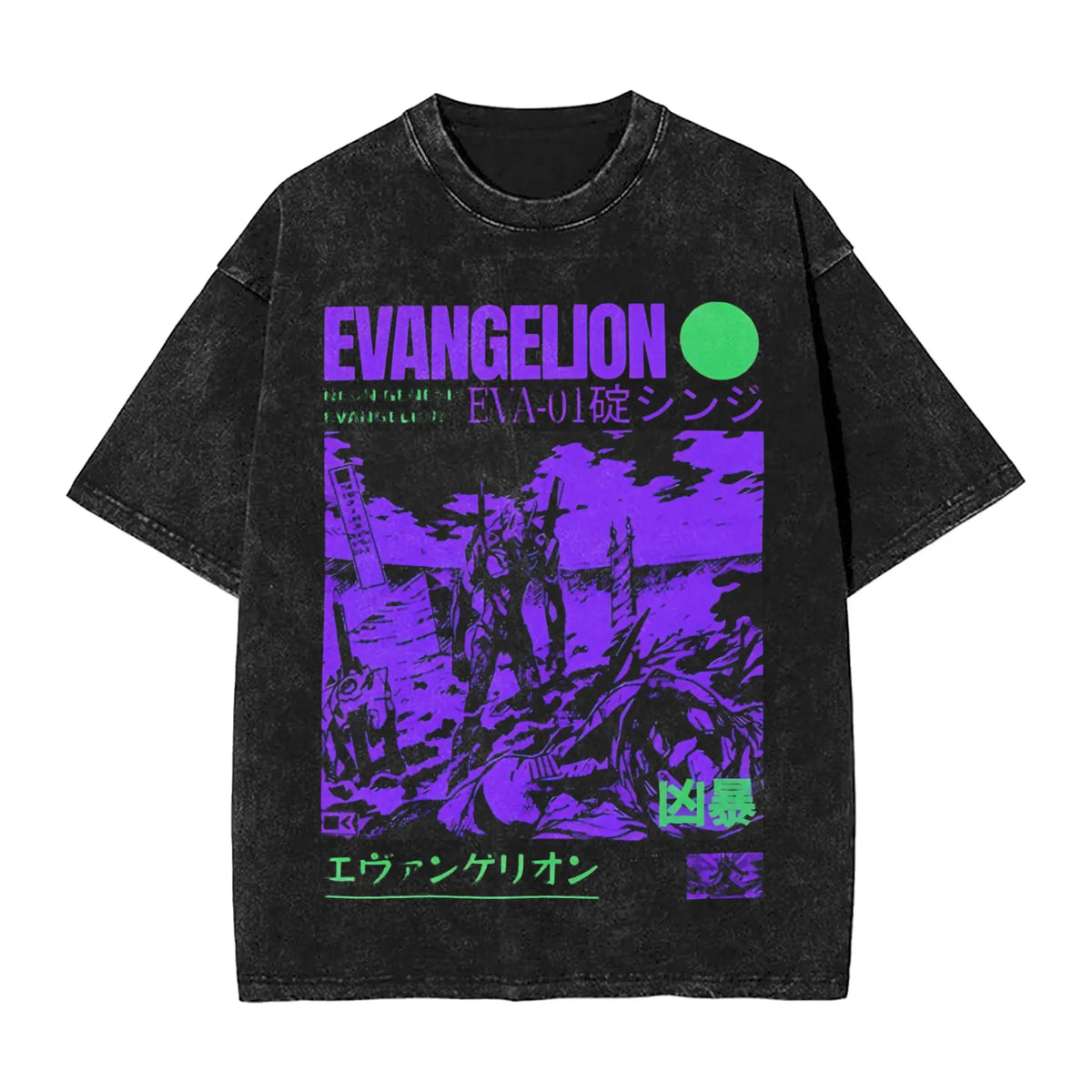 Neon Genesis Evangelion EVA Unit-01 Oversized T-Shirt