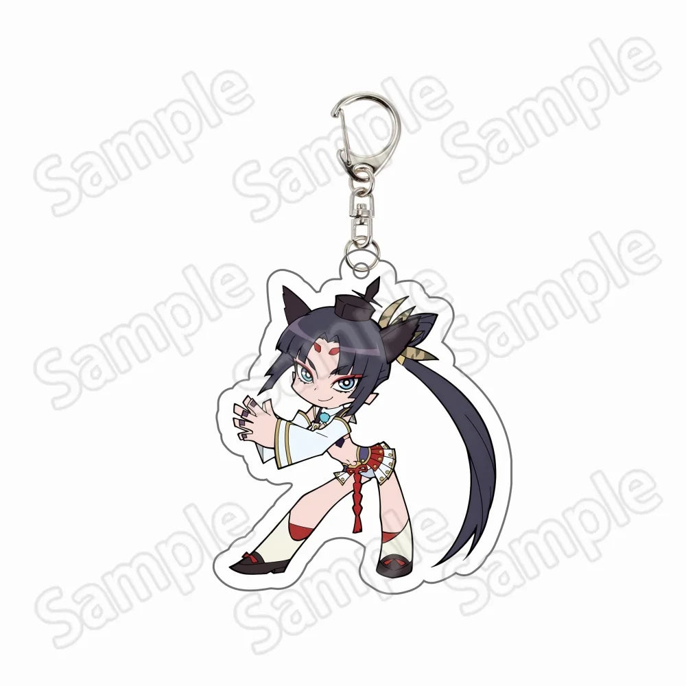 Anime Game Fate Grand Order FGO Saber Gilgamesh Mash Merlin Enkidu Ishtar Jeanne Ereshkigal Acrylic Keychain Keyring Pendant