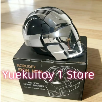 Wearable Iron Man Mk5 Helmet Toy with Arm Cannon Role Play Gift for Fans Transformers Bumblebee & Green Goblin Designs