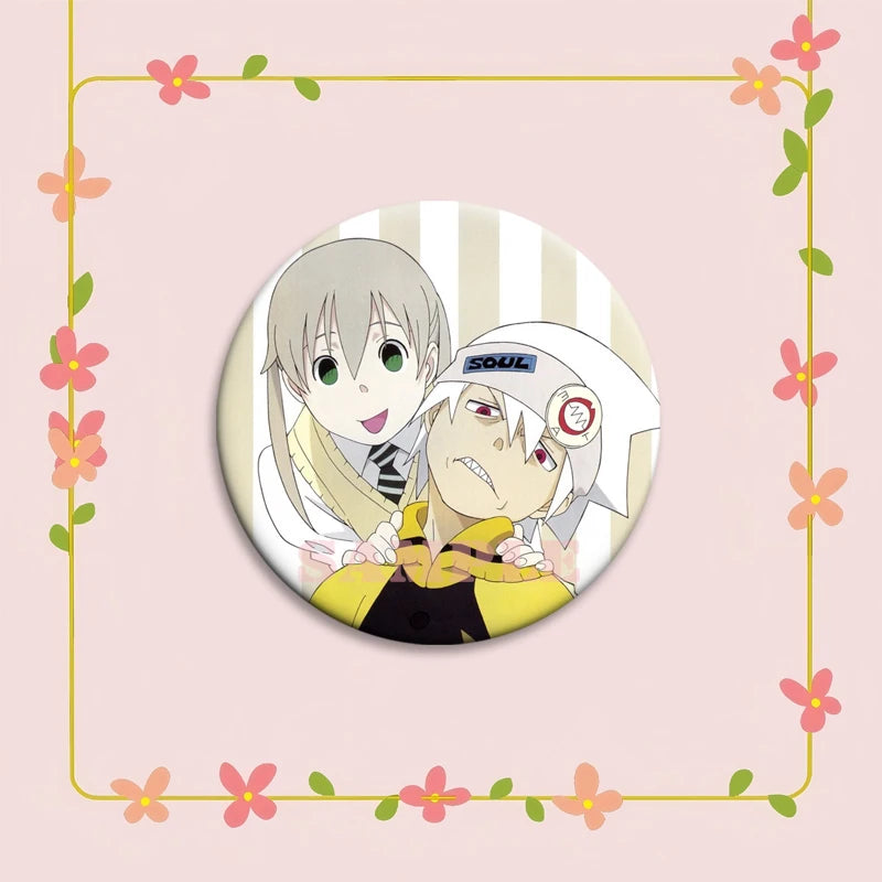 Anime Soul Eater Pins Round Creative Cartoon Badges