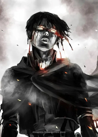 Shingeki no Kyojin Eren Yeager Attack on Titan Anime Poster  Canvas Prints  Wall Decor