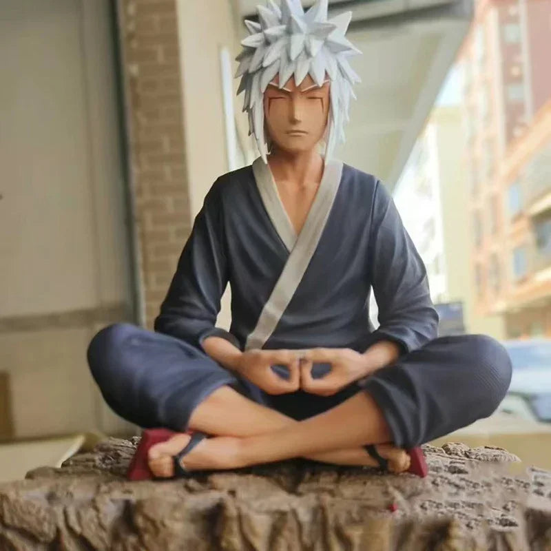 15cm Anime Jiraiya Shippuden Figurine Model GK Naruto Action Figure LF Jiraiya Figures Sitting Statue PVC Collectible Dolls Toys