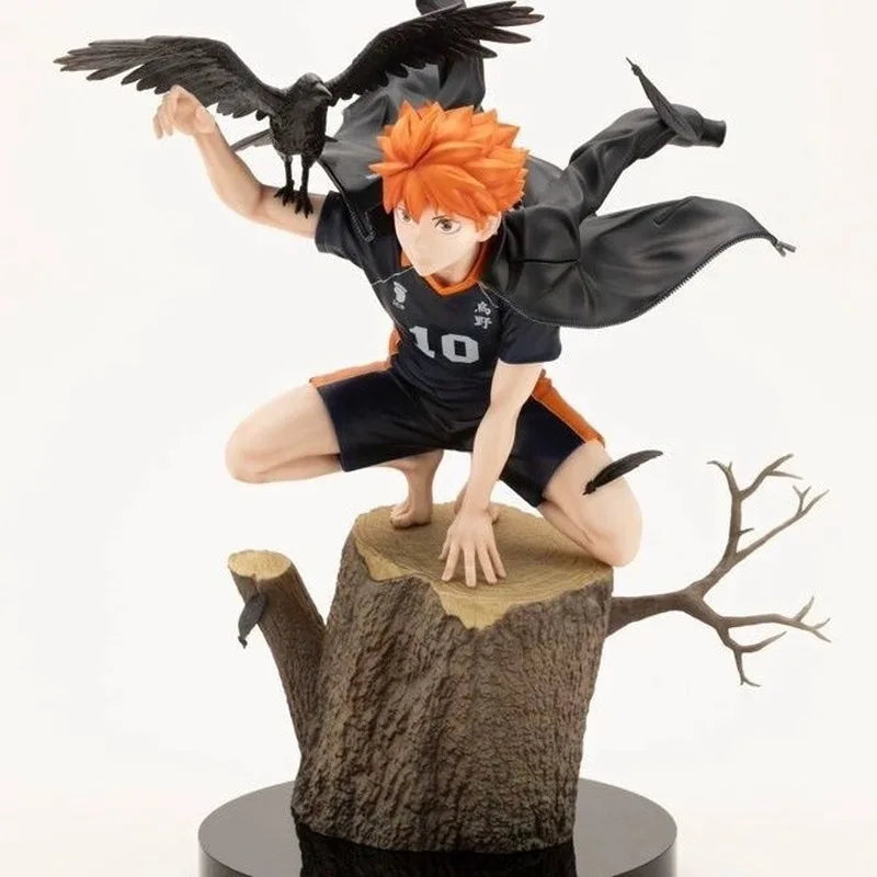 New Haikyuu Gk 20cm Hinata Shoyo Tobio Kageyama Crow Stump Statue Model Cool Desktop Decoration Figure Collector Anime Fanatic
