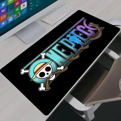 Mouse Pad Computer Laptop Keyboard Mouse Mat Game Anime One Piece Logo Large Mousepad Keyboards Gamers Decoracion Desk Mat