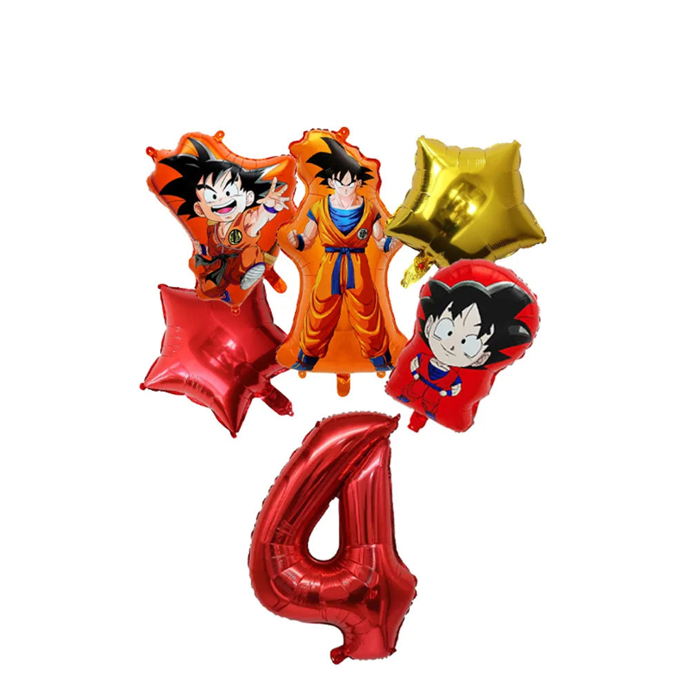 Dragon Ball Birthday Party Decorations Party Supplies Tablecloths Paper Cup Plates Napkin Gift Bags Banners Baby Birthday Shower