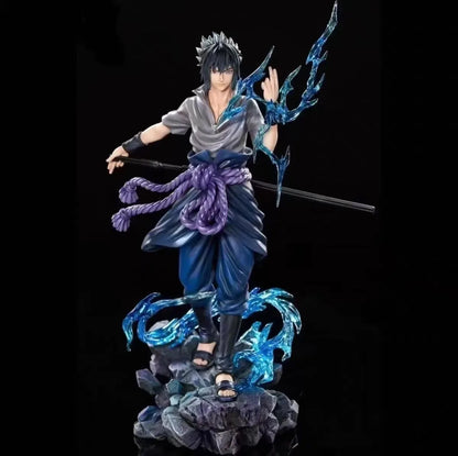 Naruto Anime Figure Uzumaki Naruto Uchiha Sasuke Action Model Pvc Statue Desktop Ornament Collection Toys Gift 23CM