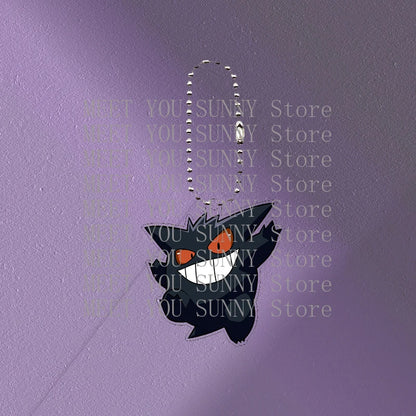 Anime Gengar Acrylic Keychain Pocket Monster Cartoon Kawaii Figure Creative Backpack Charm Pendant Toy Students Accessories Gift
