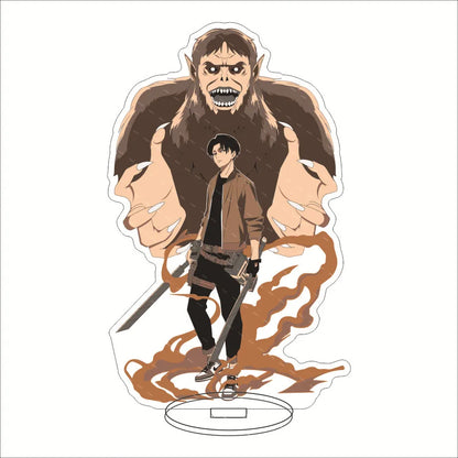 16CM Anime Acrylic Stand‌ Attack on Titan Eren Jaeger Mikasa Ackerman Armin Arlert Connie Springer Cos Figure Ornaments Gifts