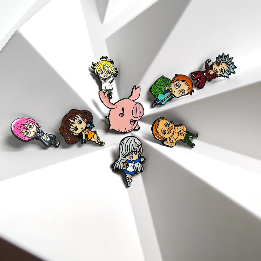 The Seven Deadly Sins Brooch Set