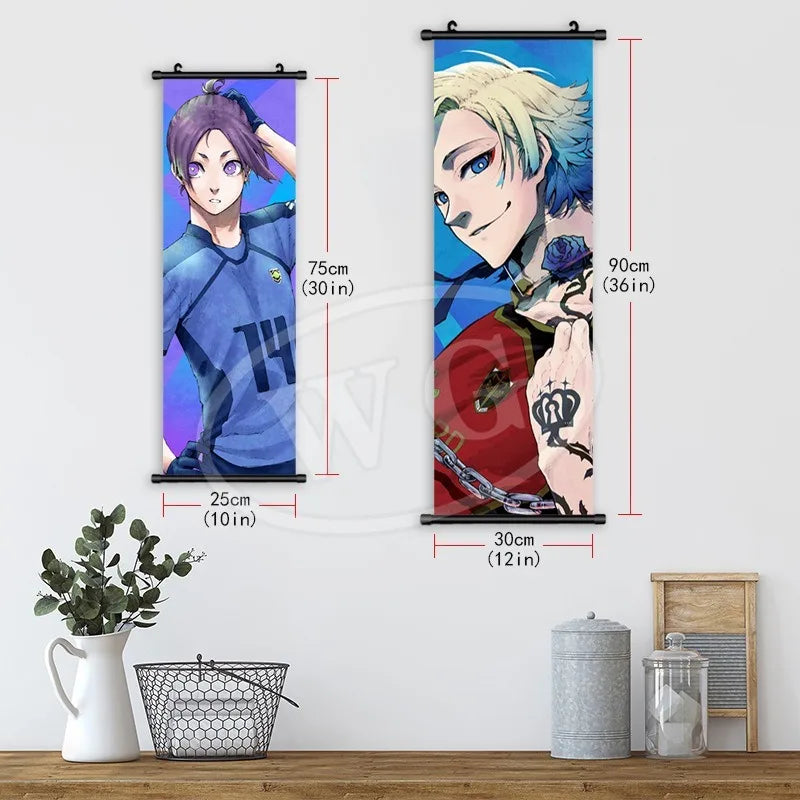 Blue Lock Reo Mikage Canvas Scroll