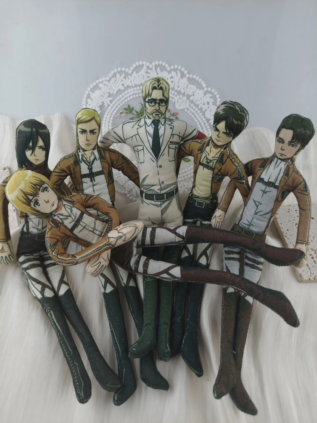 Anime Attack On Titan Poseable Wire Doll Bendable Character Figure Eren Mikasa Armin Ornament Manga Fan Collectible Gift