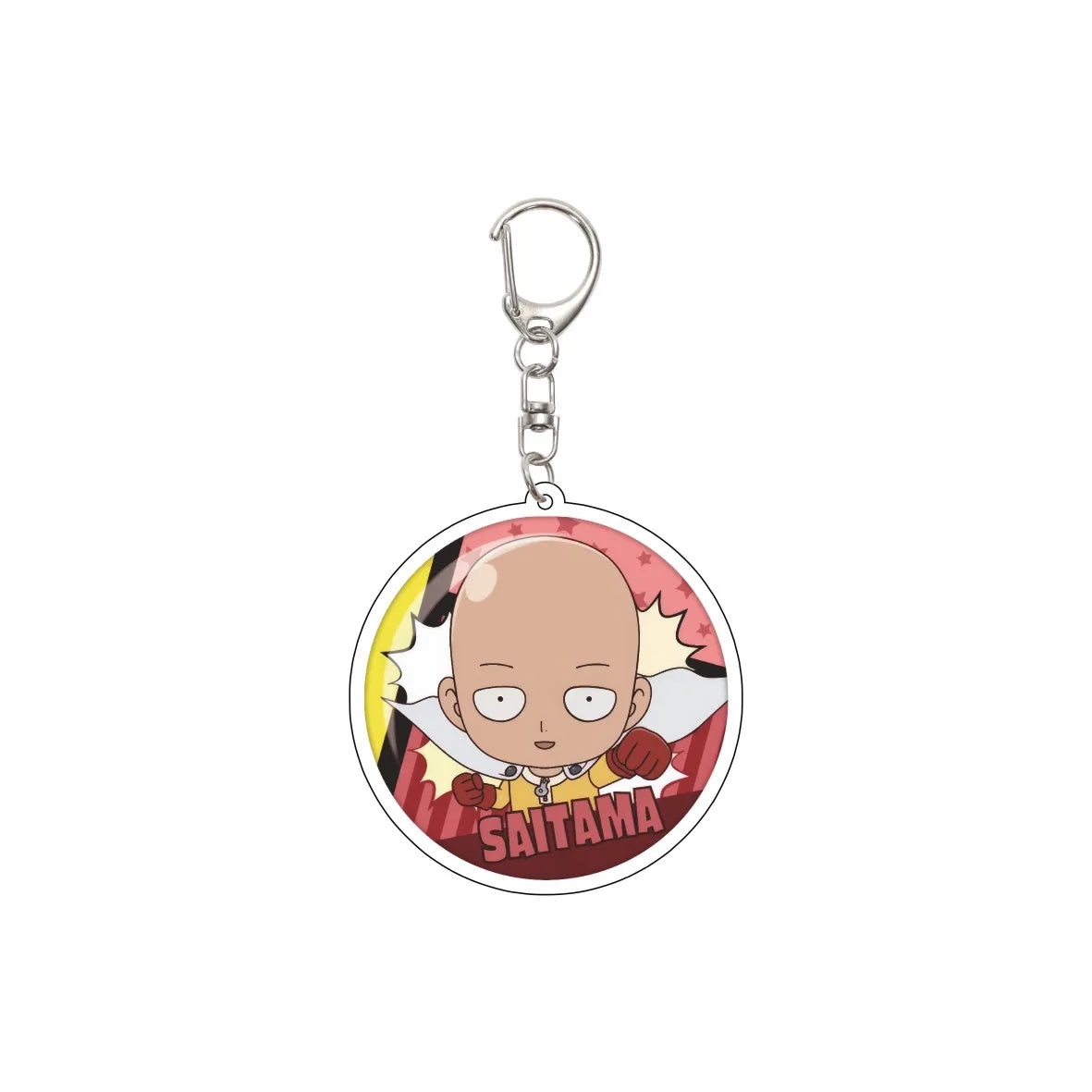 One Punch Man Saitama Keychain