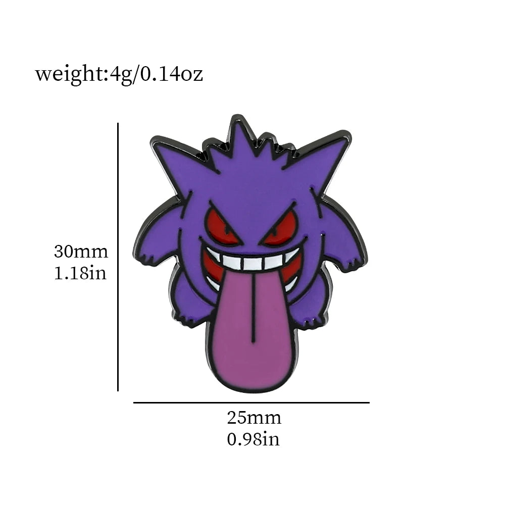 Pokemon Gengar Enamel Lapel Pin
