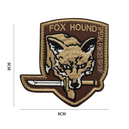 Metal Gear Solid MGS 5 Diamond Dogs Special Force Group Ghost Embroidered Patch Stripes sticker for clothing Patches
