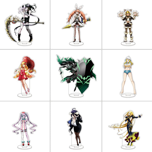 Anime Overlord Acrylic Stand Ornaments Ainz Ooal Gown Shalltear Bloodfallen albedo Cocytus Figure Stand Halloween Gifts