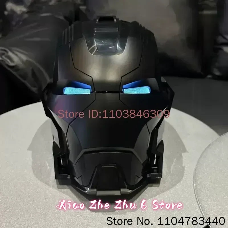 Wearable Iron Man Mk5 Helmet Toy with Arm Cannon Role Play Gift for Fans Transformers Bumblebee & Green Goblin Designs