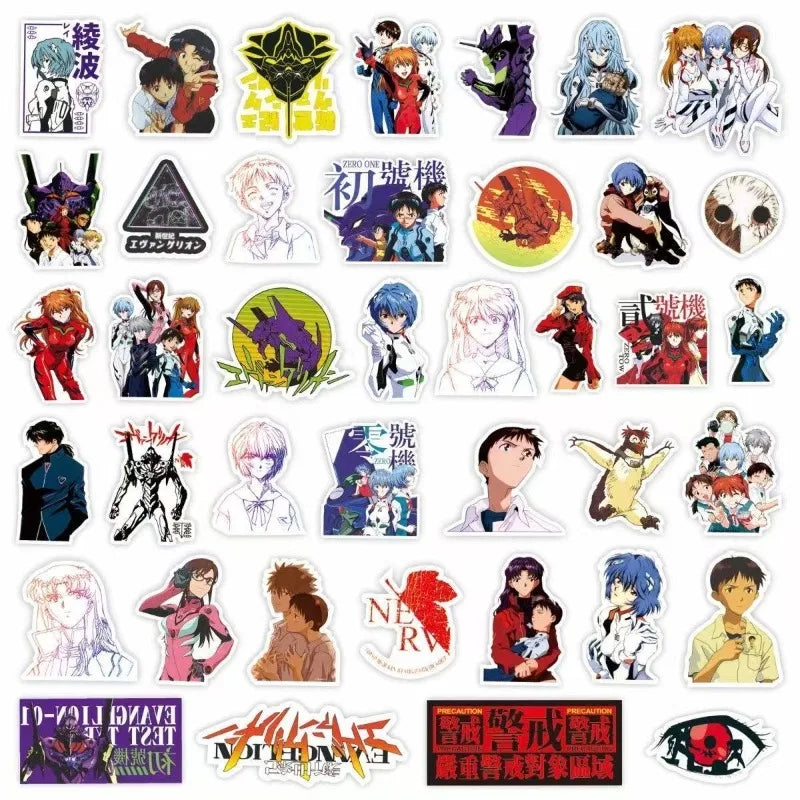 Evangelion Rei Asuka Stickers