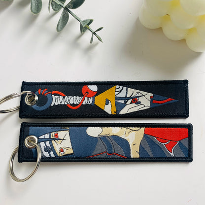 Anime Character Embroidered Keychain