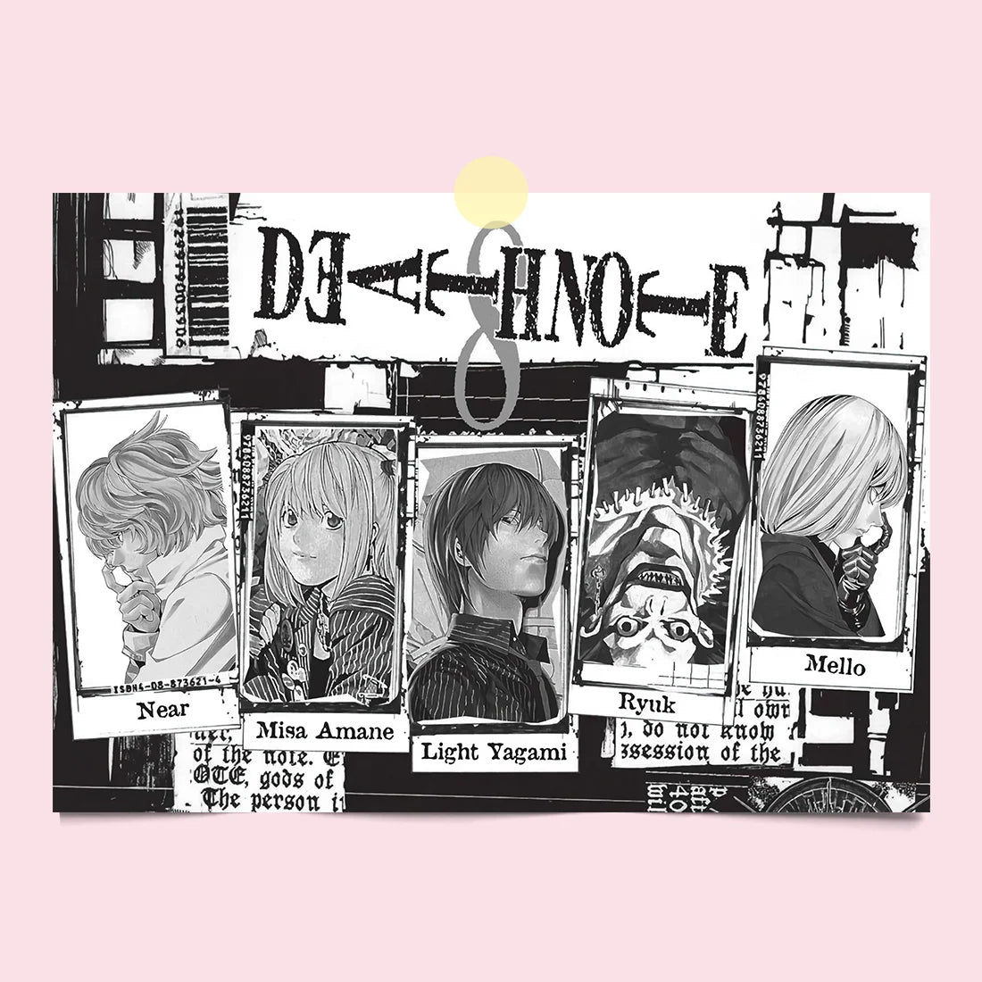 Death Note Light Yagami Canvas Poster