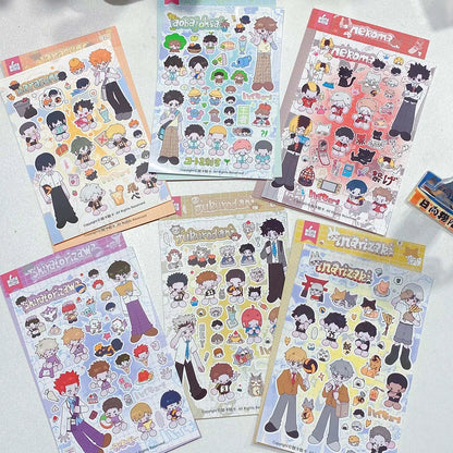 Wakawaka Cute Character Stickers