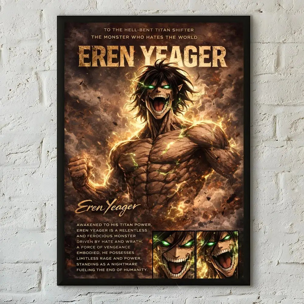 Anime Attack on Titan Poster  Poster Print Wall Art Pictures Canvas Painting Living Room Bedroom Home Decor