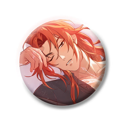 Cartoon Anime Game Nu: Carnival Eiden Yakumo Olivine Kuya Blade Metal Badge Button Brooch Pin Cosplay Cute keychains fans Gifts