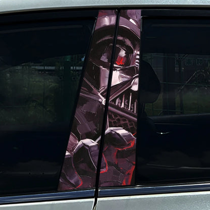 Graffiti Anime Mandalorian Yoda Car B Pillar Sticker