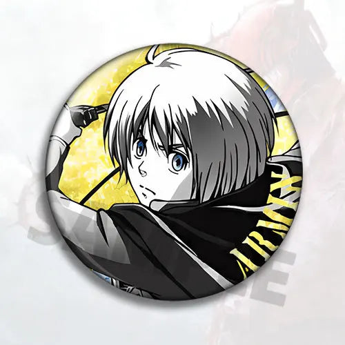Attack on Titan Anime Badge Pin Set Levi Ackerman Eren Yeager Mikasa Ackerman Hange Zoe Sasha Braus Jean Kirstein Metal Brooch