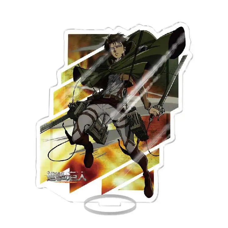 Attack On Titan Armin Arlert Eren Yeager Mikasa Anime Acrylic Figure Display Stand Model Plate Keychain Friends Girl Gift School