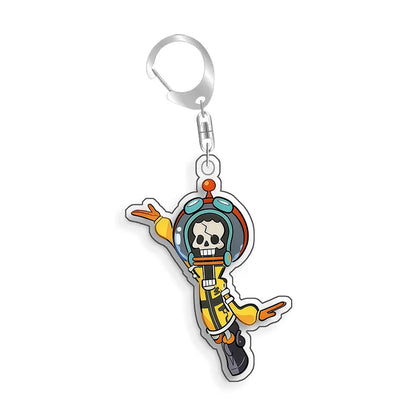 For Dragon Ball Usopp Nico Robin Tony Tony Chopper Nami Monkey D.Luffy Acrylic selfmade Cartoon Anime Keychain Pendant Toy gift