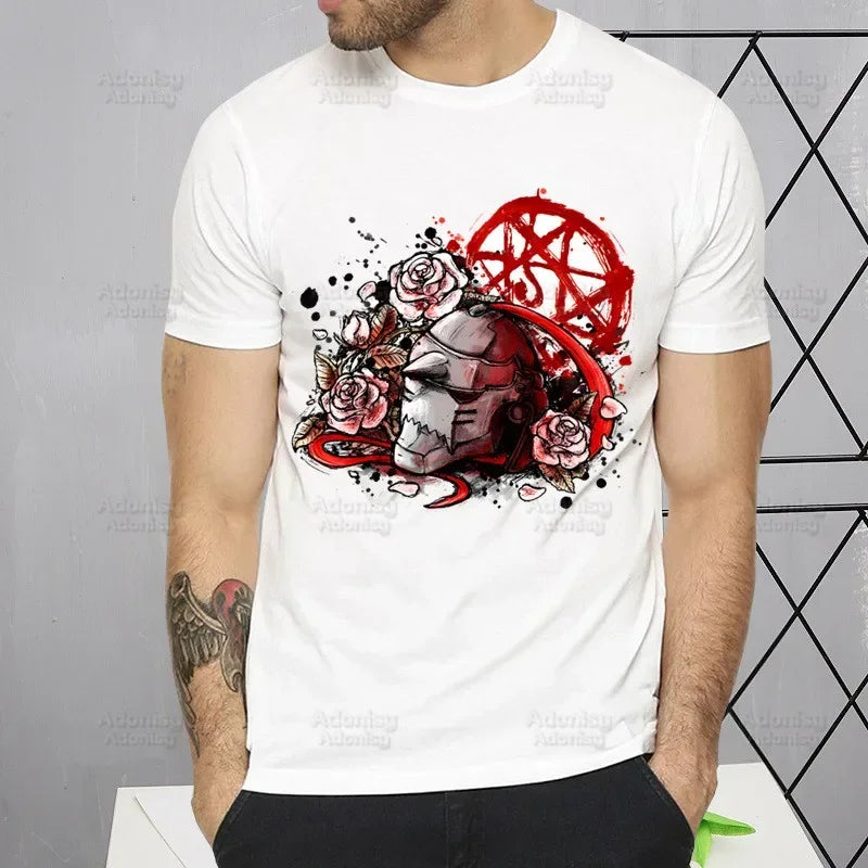 Fullmetal Alchemist Alphonse Elric T-Shirt – Harajuku Short Sleeve