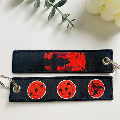 Anime Character Embroidered Keychain