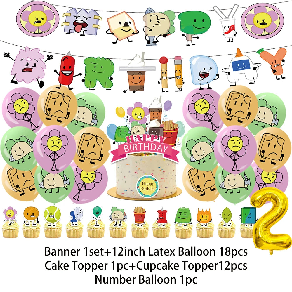 Battle For Dreaming Island Birthday Backdrop Set