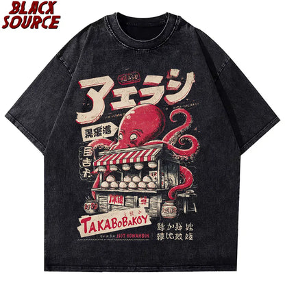 Takoyaki Street Food Oversized Tee