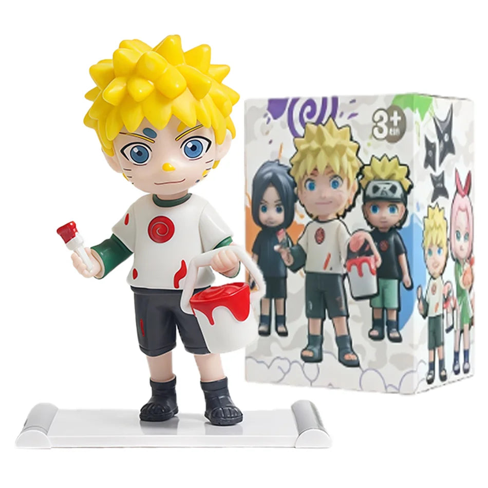 1-12Pcs Naruto Blind Box Figures Model Ornament Anime Uchiha Sasuke Sakura Cosplay Action Figurine PVC Model Toy Christmas Gifts