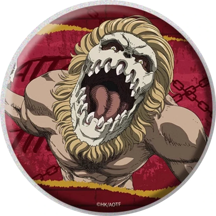 58mm Anime Attack on Titan Eren Jaeger Mikasa·Ackerman Sasha Braus Cosplay COSTUME Badge Pin SPTE Tinplate Brooch﻿ Prop Gilf