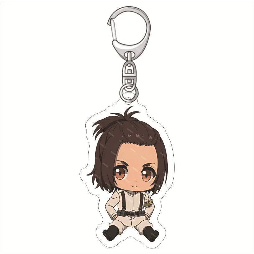 Anime Figure Attack on Titan Acrylic Keychain Model Cosplay Plate Holder Topper Birthday Fans Christmas Desk Decor Plate Gift